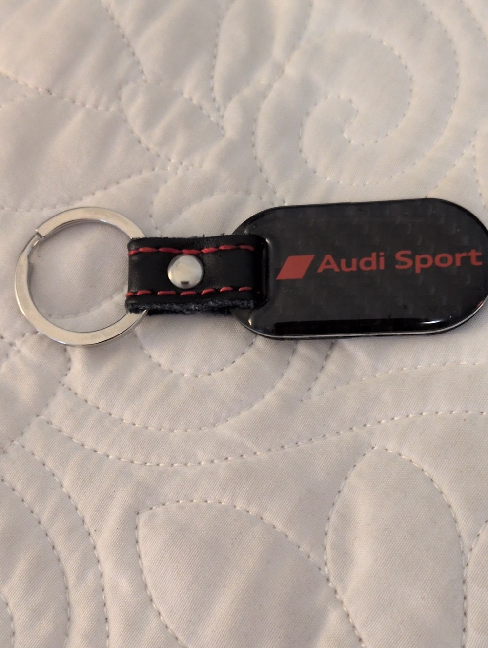 Audi Sport Carbon Fiber Keychain